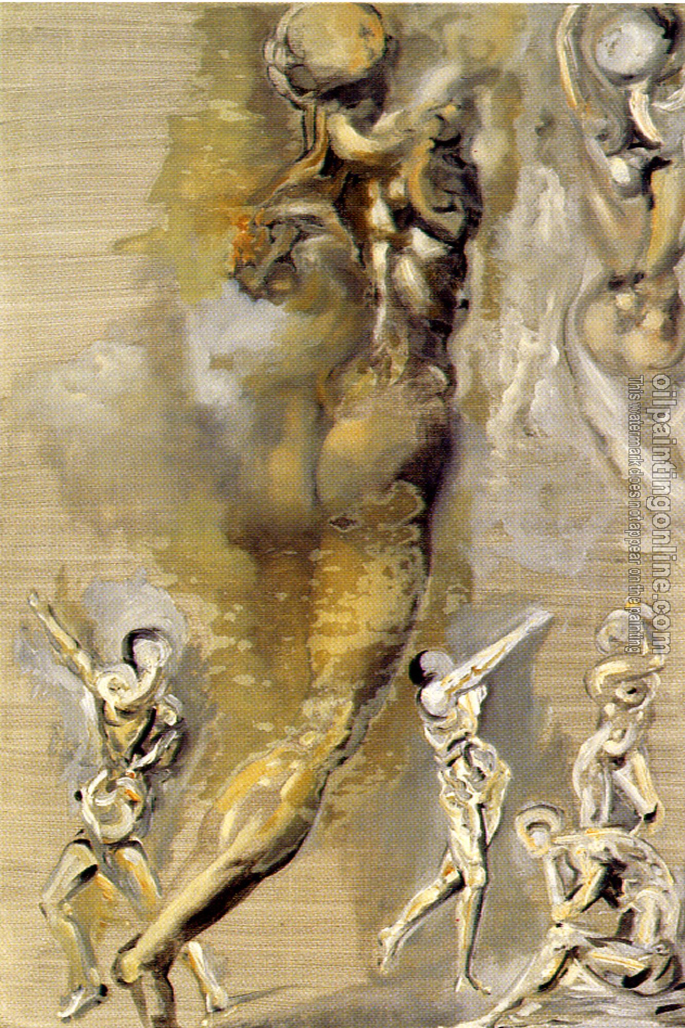 Dali, Salvador - Untitled(Nude Figures after Michelangelo)